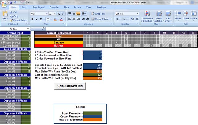 Power Grid Calculator Screenshot 2